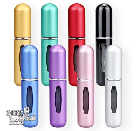 3 Adet Taşınabilir Cep Parfüm Şişesi Doldurma Atomizer Çantalık Doldurulabilir Mini Şişe 5ml