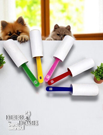 4 Adet Tüy Toplama Bant Rulosu Kedi Ve Köpek Tüyü Toplayıcı Rulo Elbise Temizleme