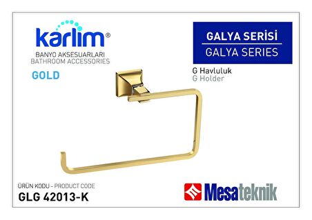 Karlim® Galya Serisi G Havluluk - 8 * 8 Full Lama - Gold Kaplama