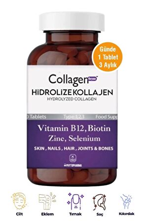 Collagen For You Hidrolize Kolajen (1 Tablet 1200 Mg. Günde 1 Tablet İle 3 Ay Kullanım ) 90 Tablet