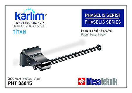 Karlim® Phaselis Serisi Kapaksız Kağıt Havluluk (Kutulu Sevkiyat) - Titan Kaplama