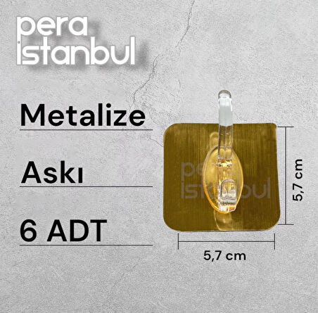 6 Adet Kendinden Yapışkanlı Kapı Duvar Kanca Askı Emme Mutfak Depolama Garlands Havlu Asma Kancaları