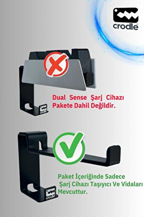 Ps5 Dualsense Şarj Istasyonu Için Duvar Standı Joystick Konsol Tutacağı Ve Kulaklık Standı