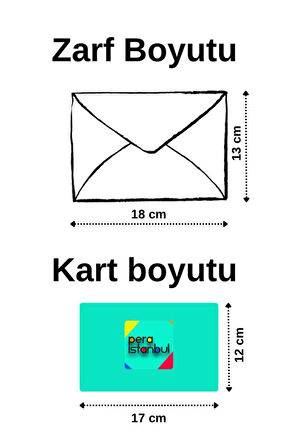 2 Adet Renkli 13x18 Zarf ve Hediyelik Not Kartı Sticker Seti Sevgililer Günü Yıl Dönümü Not Kartı