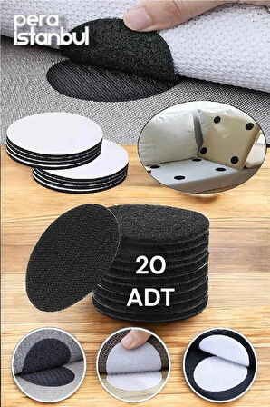 20 Adet Süper Yapışkan Halı Kaydırmaz Bant Çarşaf, Örtü Kaymasını Önleyici Cırtlı Yapışkan Bant 5 cm