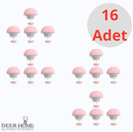 Pratik 16'li Mantar Şeklinde Yorgan Sabitleme Iğnesi Düğmeli Klips Çarşaf Yorgan Kılıfı Sabitleyici