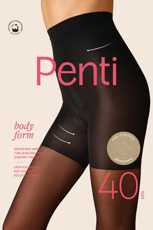PENTİ SİYAH BODY FORM KÜLOTLU ÇORAP S