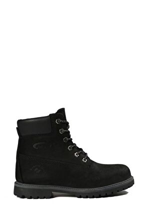 Hammer Jack Hakiki Deri Siyah Nubuk Unisex Bot 