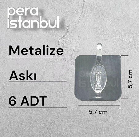 6 Adet Kendinden Yapışkanlı Kapı Duvar Kanca Askı Emme Mutfak Depolama Garlands Havlu Asma Kancaları