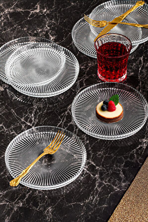 TOSCANA 6 PRC PASTA TABAK 16 CM NILE GLASS