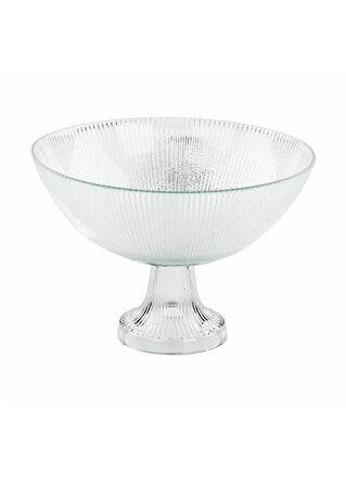 Sigma Ayaklı Sunumluk Oval Cam Sade 22 Cm Sensu SGM12091
