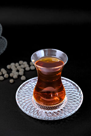 Tabak Evi Aden Sensu Cam Çay Tabağı 12cm Sade 6 lı 2494