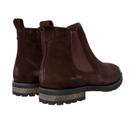 Hammer Jack 107 17725 M Sivri Burun Kısa Topuk Deri Görünümlü Soğuk Havaya Dayanıklı Günlük Kahverengi Klasik Bot Süet