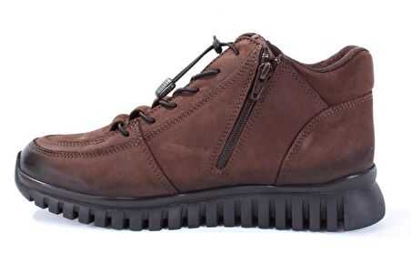 Hammer Jack Yuvarlak Burun Kısa Topuk Bağcıklı Outdoor Siyah Spor Bot Deri