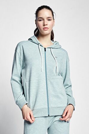 Lescon 22S-2213-22B Fermuarlı Kapşonlu Yeşil Üst