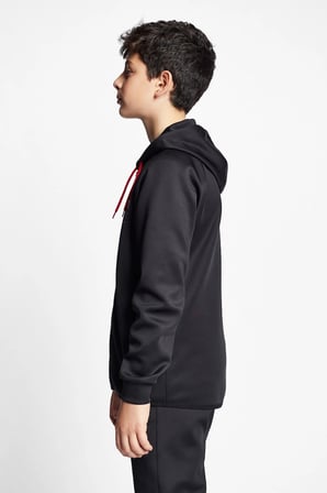 Siyah Çocuk Fermuarlı Kapüşonlu Sweatshirt 22b-3101