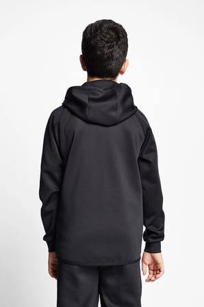 Siyah Çocuk Fermuarlı Kapüşonlu Sweatshirt 22b-3101