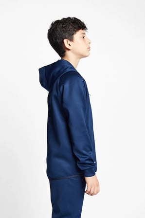Koyu Lacivert Çocuk Fermuarlı Kapüşonlu Sweatshirt 22b-3101
