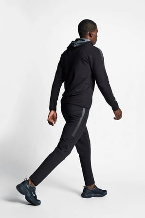 Siyah Erkek Fermuarlı Kapüşonlu Sweatshirt 22b-1118