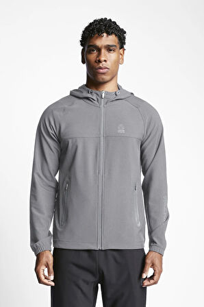 Erkek Fermuarlı Kapüşonlu Sweatshirt 23b-1020