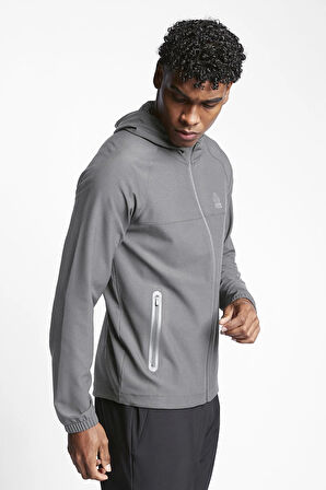 Erkek Fermuarlı Kapüşonlu Sweatshirt 23b-1020