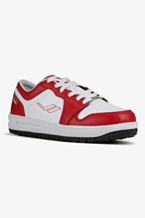 Lescon Elite Sneakers 23NAE00ELTEM028 Beyaz/Kırmızı  Erkek Günlük Spor Ayakkabı