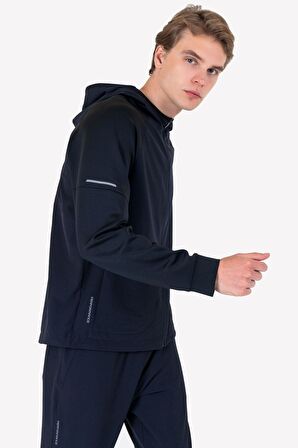 Lescon  Erkek Fermuarlı Kapüşonlu Sweatshirt 23N-1115