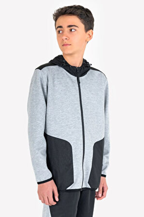 Çocuk Fermuarlı Kapüşonlu Sweatshirt 23n-3101