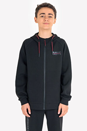 Çocuk Fermuarlı Kapüşonlu Sweatshirt 23n-3121