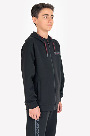 Çocuk Fermuarlı Kapüşonlu Sweatshirt 23n-3121