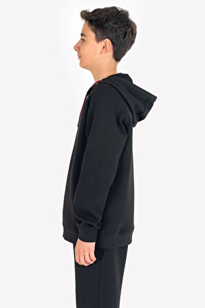 Çocuk Fermuarlı Kapüşonlu Sweatshirt 23n-3121