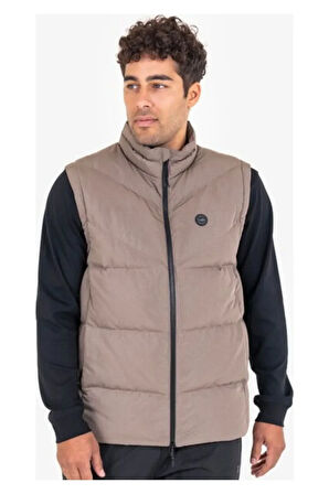 23N1110 Şişme Yelek Bej Erkek Yelek
