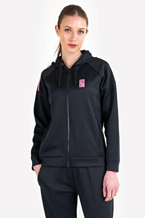 23ntbs002128 23n-2128 Fermuarlı Kapşonlu Üst