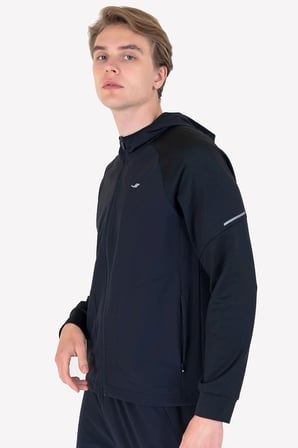 Erkek Fermuarlı Kapüşonlu Sweatshirt 24b-1115-23n