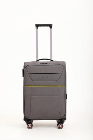 Fossil Unisex Kumaş Kabin Boy Ultra Hafif Şifreli Körüklü Kendi Etrafında Dönebilen Valiz 012-03