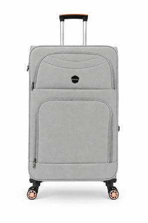 Fossil Unisex Kumaş Büyük Boy Ultra Hafif Şifreli Körüklü Kendi Etrafında Dönebilen Valiz 010-01