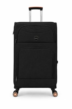 Fossil Unisex Kumaş Büyük Boy Ultra Hafif Şifreli Körüklü Kendi Etrafında Dönebilen Valiz 010-01