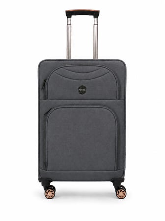 Fossil Unisex Kumaş Orta Boy Ultra Hafif Şifreli Körüklü Kendi Etrafında Dönebilen Valiz 010-02