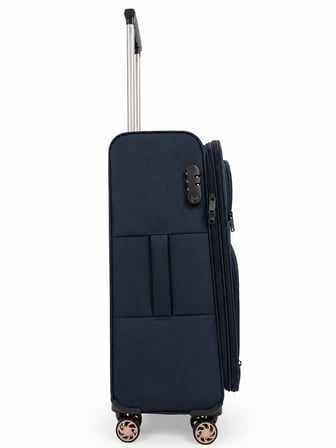 Fossil Unisex Kumaş Orta Boy Ultra Hafif Şifreli Körüklü Kendi Etrafında Dönebilen Valiz 010-02