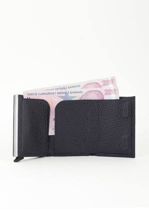%100 Hakiki Deri El Portföyü Kartlık