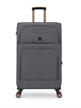 Fossil Unisex Kumaş Büyük Boy Ultra Hafif Şifreli Körüklü Kendi Etrafında Dönebilen Valiz 010-01