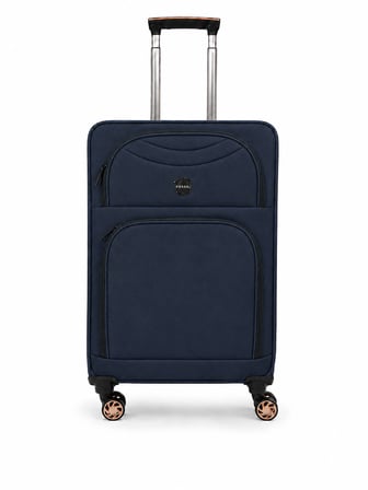 Fossil Unisex Kumaş Orta Boy Ultra Hafif Şifreli Körüklü Kendi Etrafında Dönebilen Valiz 010-02