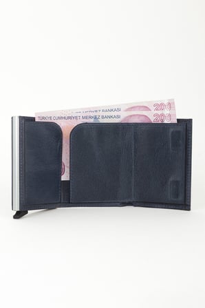 %100 Hakiki Deri El Portföyü Kartlık