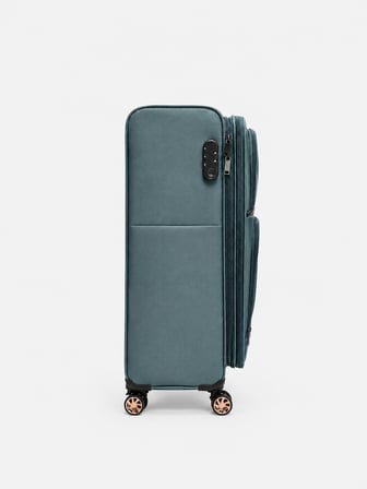 Fossil Unisex Kumaş Kabin Boy Ultra Hafif Şifreli Körüklü Kendi Etrafında Dönebilen Valiz 013-03