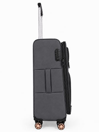 Fossil Unisex Kumaş Orta Boy Ultra Hafif Şifreli Körüklü Kendi Etrafında Dönebilen Valiz 010-02