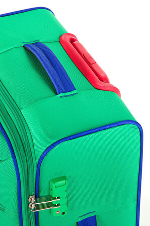 United Colors Of Benetton Ultra Light Hafif Lüx Kumaş Orta Boy Valiz Yeşil BNT2200