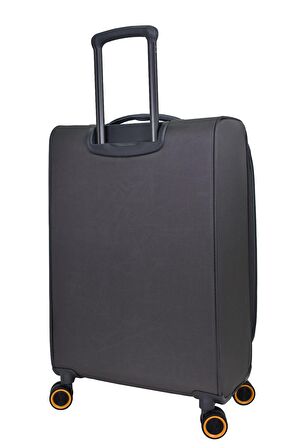 Pierre Cardin Ultra Light Hafif Lüx Kumaş Orta Boy Valiz Gri PC6000