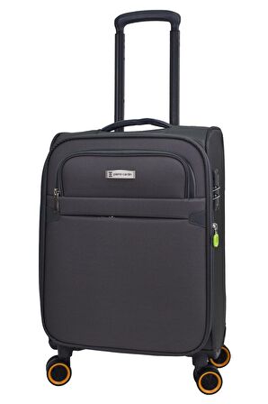 Pierre Cardin Ultra Light Hafif Lüx Kumaş Kabin Boy Valiz Gri PC6000