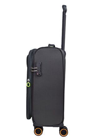 Pierre Cardin Ultra Light Hafif Lüx Kumaş Kabin Boy Valiz Gri PC6000