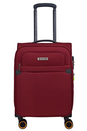 Pierre Cardin Ultra Light Hafif Lüx Kumaş Kabin Boy Valiz Bordo PC6000